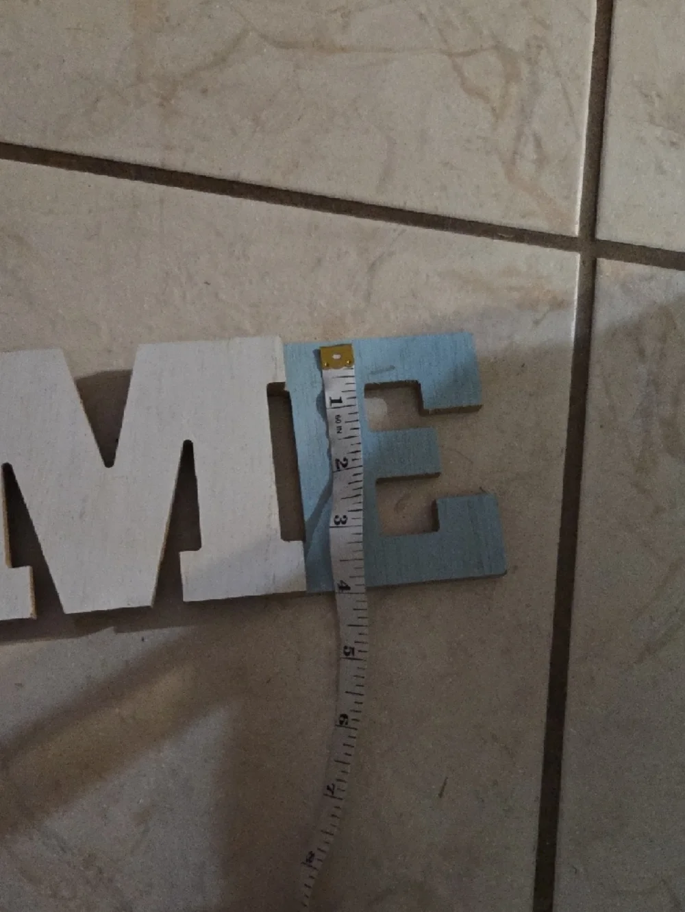 HOME Wooden Wall Sign in Blue, Green, White - Brand: